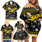 custom-tigers-football-family-matching-off-shoulder-short-dress-and-hawaiian-shirt-christmas-vibe-2023