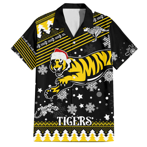 custom-tigers-football-family-matching-off-shoulder-short-dress-and-hawaiian-shirt-christmas-vibe-2023