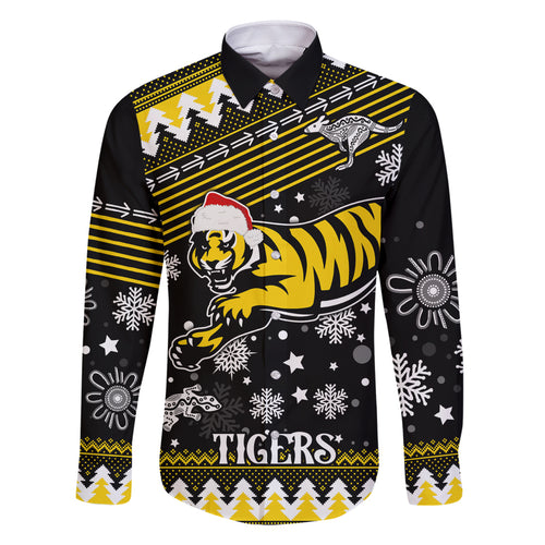 custom-tigers-football-family-matching-off-shoulder-short-dress-and-hawaiian-shirt-christmas-vibe-2023