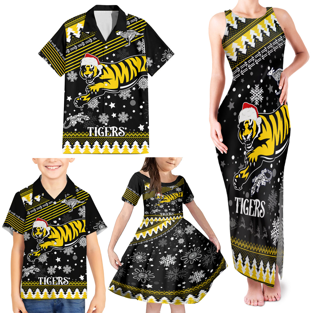 custom-tigers-football-family-matching-tank-maxi-dress-and-hawaiian-shirt-christmas-vibe-2023