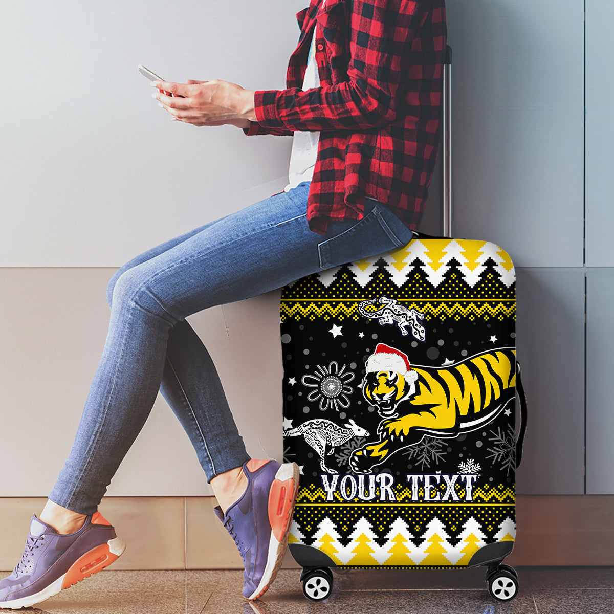 custom-tigers-football-luggage-cover-christmas-vibe-2023