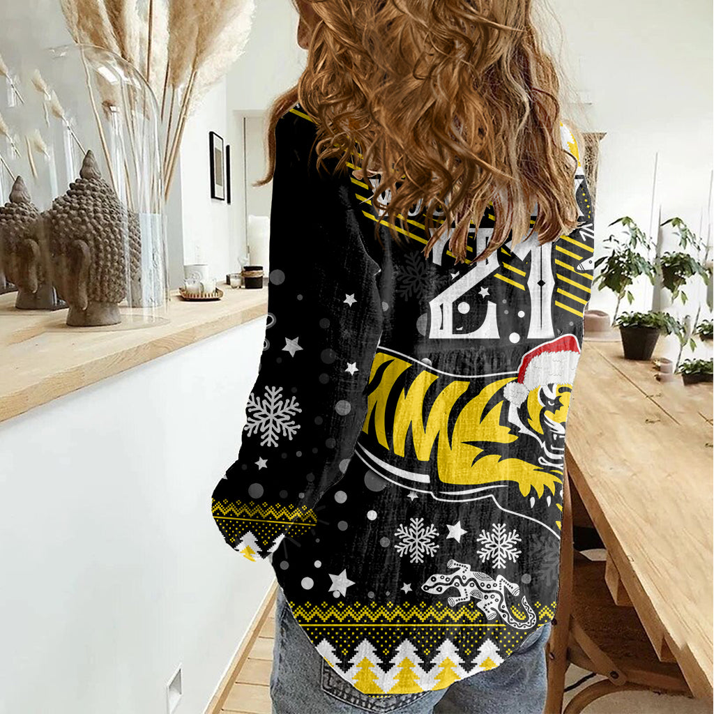 custom-tigers-football-women-casual-shirt-christmas-vibe-2023