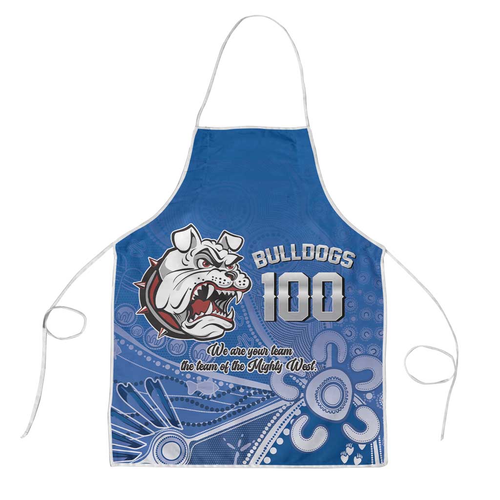 Bulldogs 100-year Anniversary Apron Simple Aboriginal Motif - Aussie Hoodie