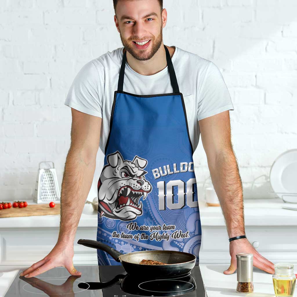Bulldogs 100-year Anniversary Apron Simple Aboriginal Motif - Aussie Hoodie