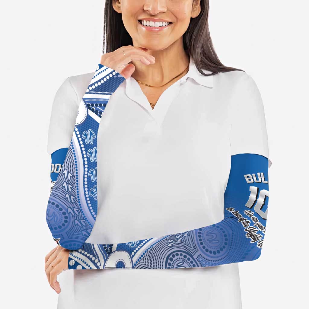 Bulldogs 100-year Anniversary Arm Sleeves Simple Aboriginal Motif - Aussie Hoodie
