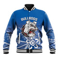 Bulldogs 100-year Anniversary Baseball Jacket Simple Aboriginal Motif - Aussie Hoodie