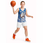 Bulldogs 100-year Anniversary Basketball Jersey Simple Aboriginal Motif - Aussie Hoodie