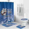 Bulldogs 100-year Anniversary Bathroom Set Simple Aboriginal Motif - Aussie Hoodie