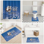 Bulldogs 100-year Anniversary Bathroom Set Simple Aboriginal Motif - Aussie Hoodie