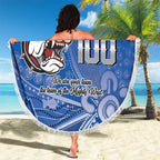 Bulldogs 100-year Anniversary Beach Blanket Simple Aboriginal Motif - Aussie Hoodie