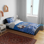 Bulldogs 100-year Anniversary Bedding Set Simple Aboriginal Motif - Aussie Hoodie