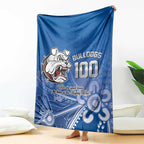 Bulldogs 100-year Anniversary Blanket Simple Aboriginal Motif - Aussie Hoodie