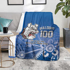 Bulldogs 100-year Anniversary Blanket Simple Aboriginal Motif - Aussie Hoodie
