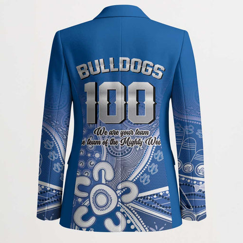 Bulldogs 100-year Anniversary Blazer Simple Aboriginal Motif - Aussie Hoodie