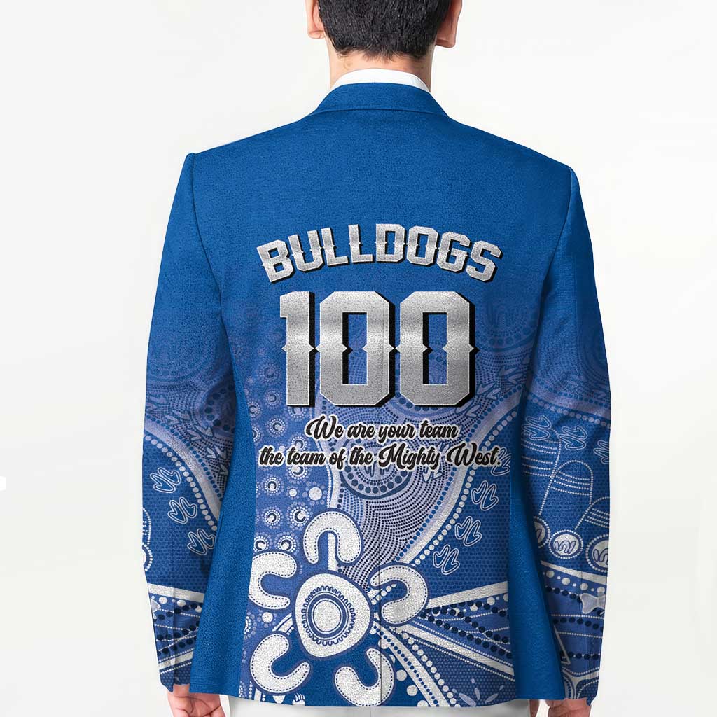Bulldogs 100-year Anniversary Blazer Simple Aboriginal Motif - Aussie Hoodie