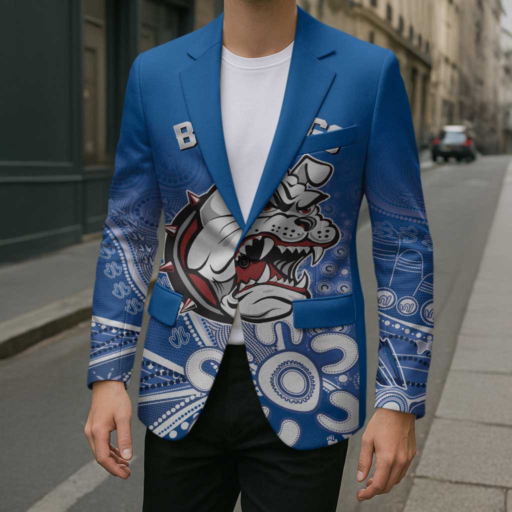 Bulldogs 100-year Anniversary Blazer Simple Aboriginal Motif - Aussie Hoodie