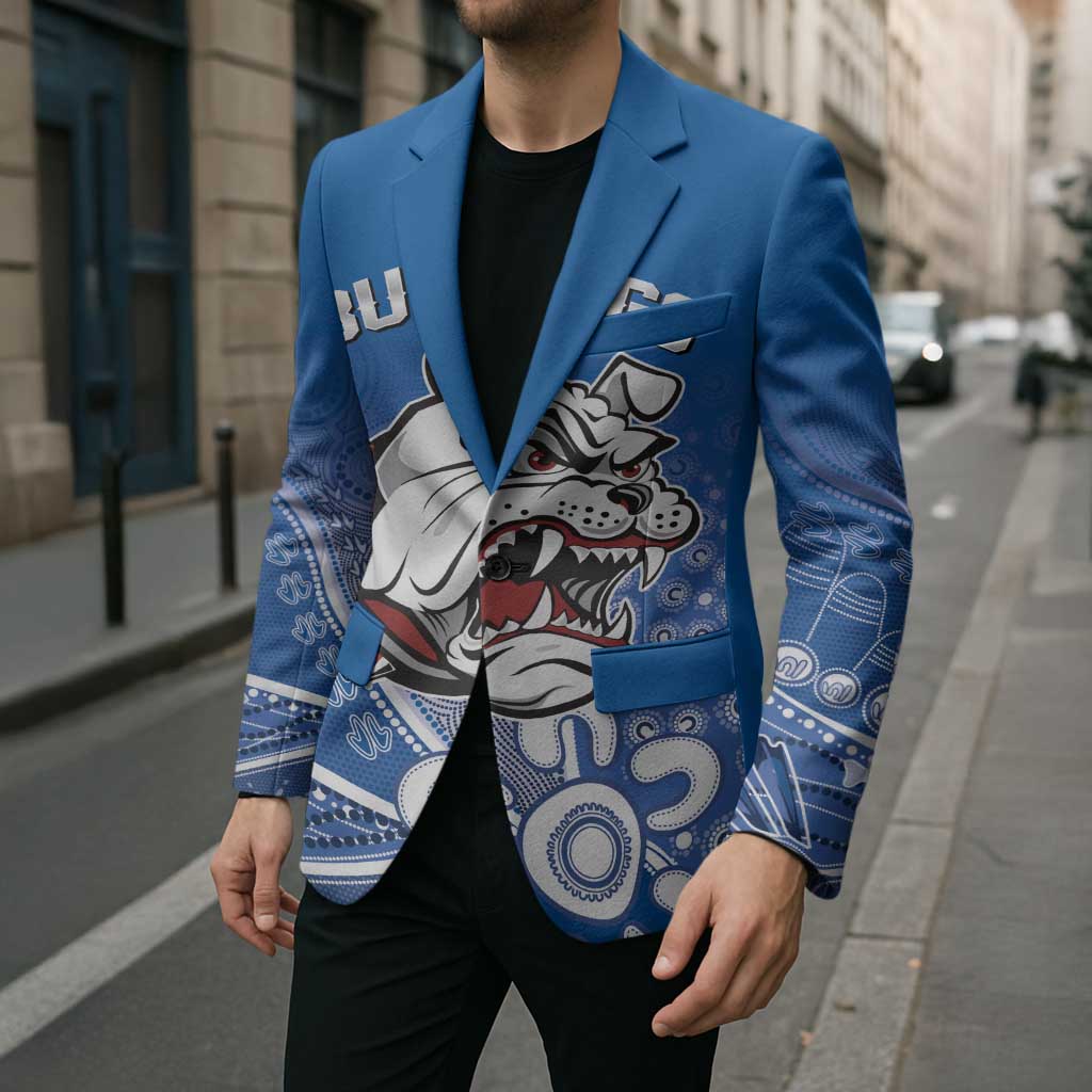 Bulldogs 100-year Anniversary Blazer Simple Aboriginal Motif - Aussie Hoodie