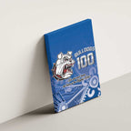 Bulldogs 100-year Anniversary Canvas Wall Art Simple Aboriginal Motif - Aussie Hoodie
