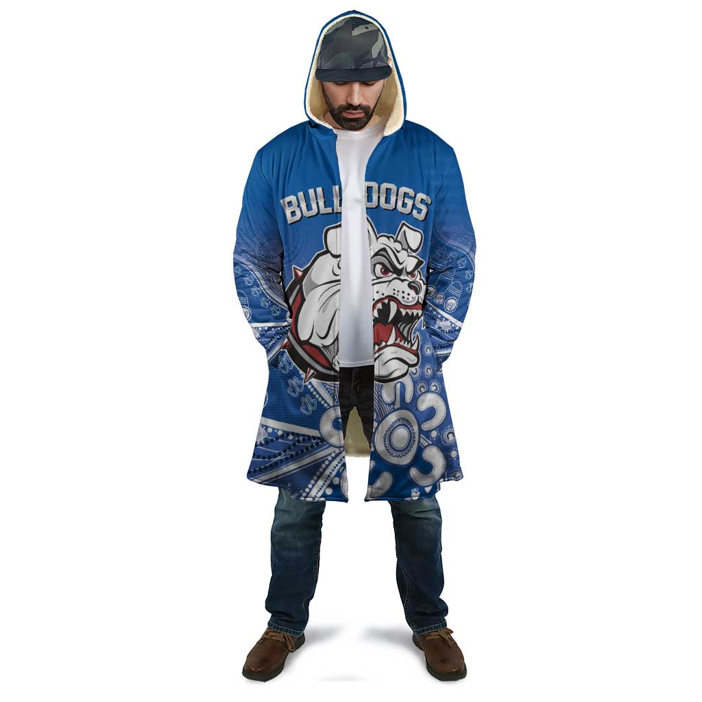 Bulldogs 100-year Anniversary Cloak Simple Aboriginal Motif - Aussie Hoodie