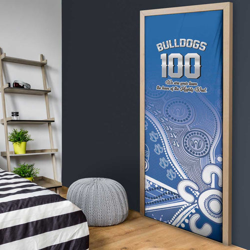 Bulldogs 100-year Anniversary Door Cover Simple Aboriginal Motif - Aussie Hoodie
