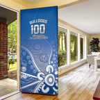 Bulldogs 100-year Anniversary Door Cover Simple Aboriginal Motif - Aussie Hoodie