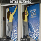 Bulldogs 100-year Anniversary Door Cover Simple Aboriginal Motif - Aussie Hoodie