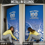 Bulldogs 100-year Anniversary Door Cover Simple Aboriginal Motif - Aussie Hoodie