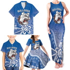 Bulldogs 100-year Anniversary Family Matching Tank Maxi Dress and Hawaiian Shirt Simple Aboriginal Motif - Aussie Hoodie