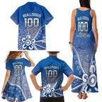 Bulldogs 100-year Anniversary Family Matching Tank Maxi Dress and Hawaiian Shirt Simple Aboriginal Motif - Aussie Hoodie
