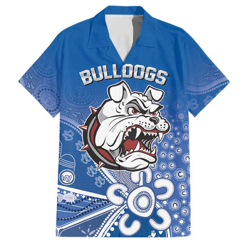 Bulldogs 100-year Anniversary Family Matching Tank Maxi Dress and Hawaiian Shirt Simple Aboriginal Motif - Aussie Hoodie