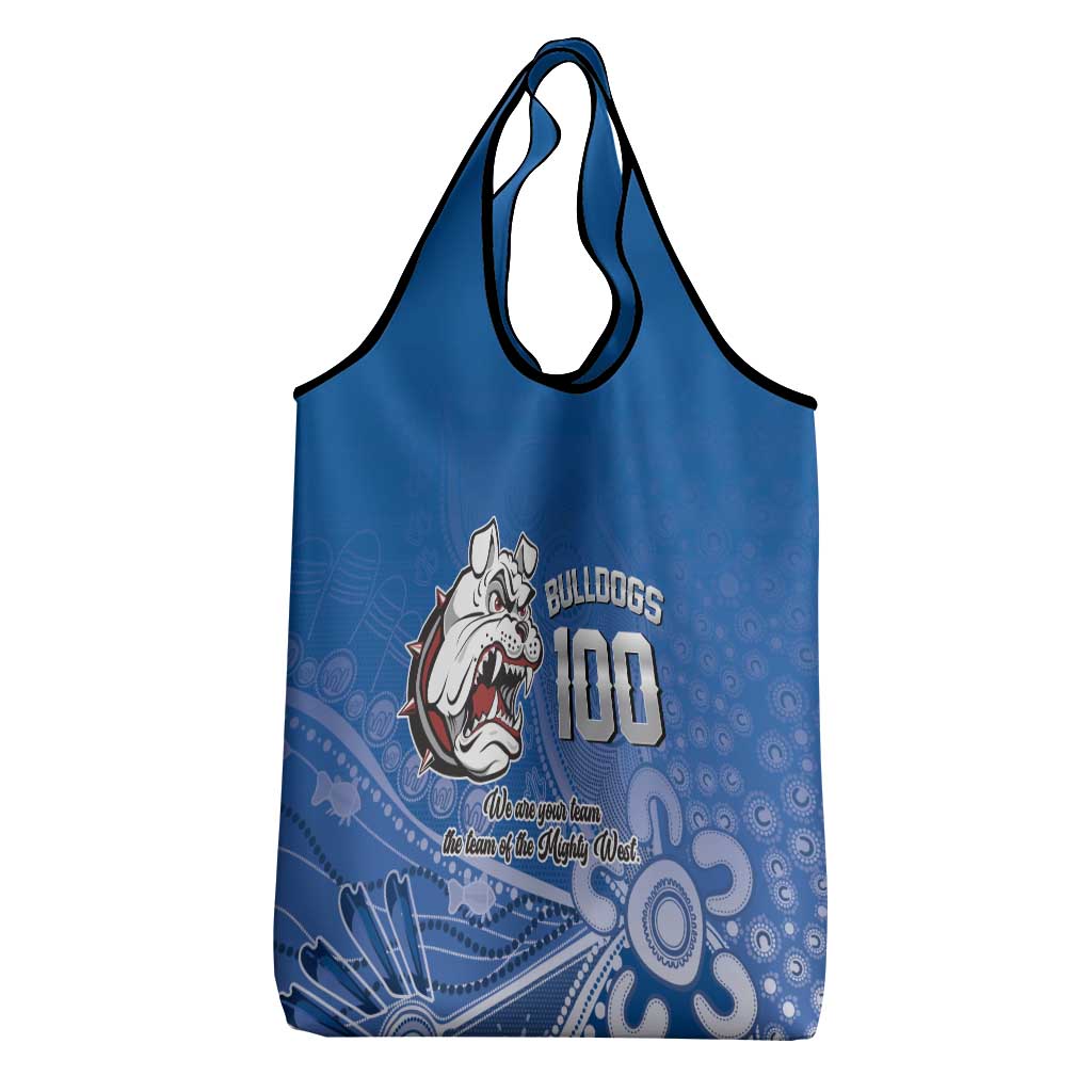 Bulldogs 100-year Anniversary Grocery Bag Simple Aboriginal Motif - Aussie Hoodie