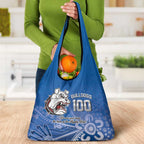 Bulldogs 100-year Anniversary Grocery Bag Simple Aboriginal Motif - Aussie Hoodie