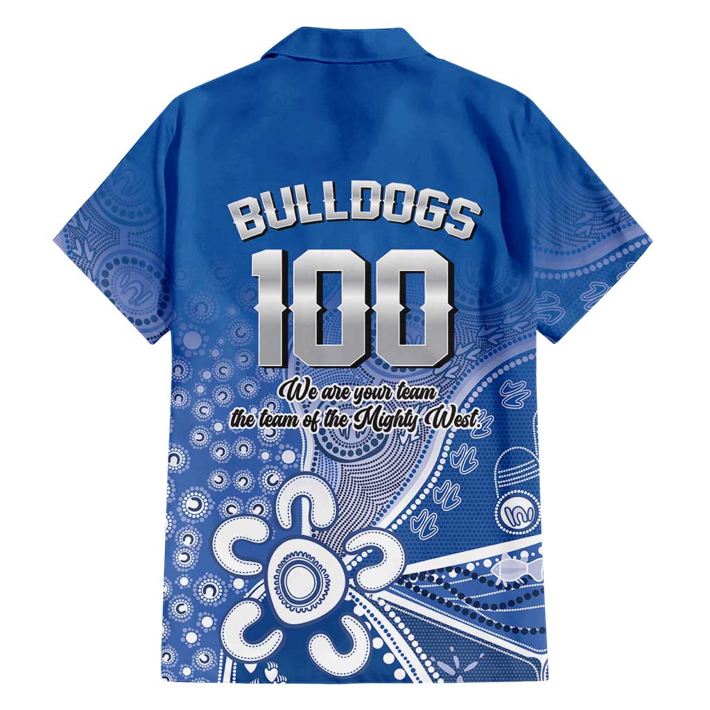 Bulldogs 100-year Anniversary Hawaiian Shirt Simple Aboriginal Motif - Aussie Hoodie