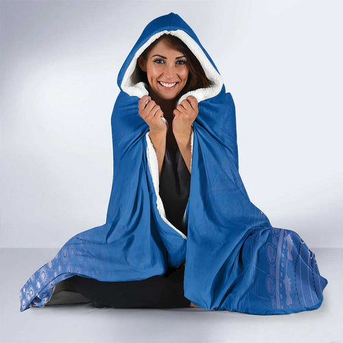 Bulldogs 100-year Anniversary Hooded Blanket Simple Aboriginal Motif - Aussie Hoodie