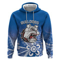 Bulldogs 100-year Anniversary Hoodie Simple Aboriginal Motif - Aussie Hoodie