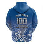 Bulldogs 100-year Anniversary Hoodie Simple Aboriginal Motif - Aussie Hoodie