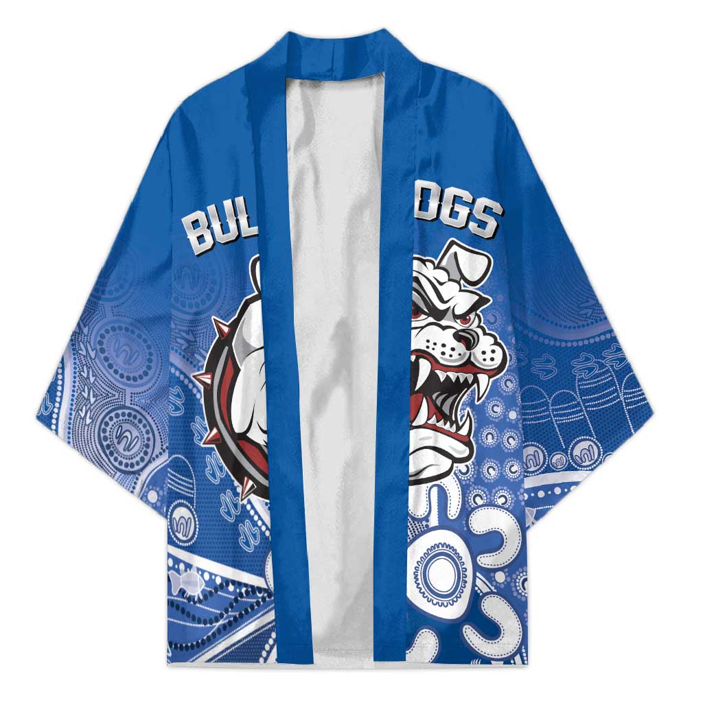 Bulldogs 100-year Anniversary Kimono Simple Aboriginal Motif - Aussie Hoodie