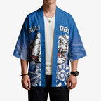 Bulldogs 100-year Anniversary Kimono Simple Aboriginal Motif - Aussie Hoodie