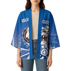 Bulldogs 100-year Anniversary Kimono Simple Aboriginal Motif - Aussie Hoodie