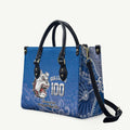 Bulldogs 100-year Anniversary Leather Bag Simple Aboriginal Motif - Aussie Hoodie