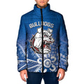 Bulldogs 100-year Anniversary Padded Jacket Simple Aboriginal Motif - Aussie Hoodie
