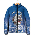 Bulldogs 100-year Anniversary Padded Jacket Simple Aboriginal Motif - Aussie Hoodie