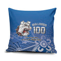 Bulldogs 100-year Anniversary Pillow Cover Simple Aboriginal Motif - Aussie Hoodie