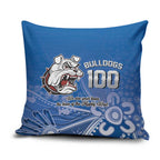 Bulldogs 100-year Anniversary Pillow Cover Simple Aboriginal Motif - Aussie Hoodie