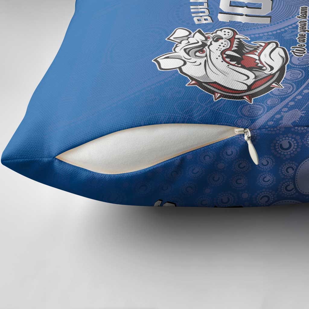 Bulldogs 100-year Anniversary Pillow Cover Simple Aboriginal Motif - Aussie Hoodie