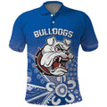 Bulldogs 100-year Anniversary Polo Shirt Simple Aboriginal Motif - Aussie Hoodie