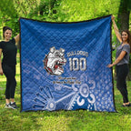 Bulldogs 100-year Anniversary Quilt Simple Aboriginal Motif - Aussie Hoodie