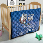 Bulldogs 100-year Anniversary Quilt Simple Aboriginal Motif - Aussie Hoodie