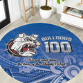 Bulldogs 100-year Anniversary Round Carpet Simple Aboriginal Motif - Aussie Hoodie