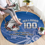 Bulldogs 100-year Anniversary Round Carpet Simple Aboriginal Motif - Aussie Hoodie